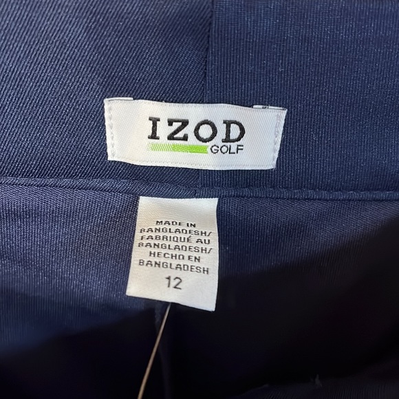 NWT Navy Izod Golf Skort. - Picture 4 of 5